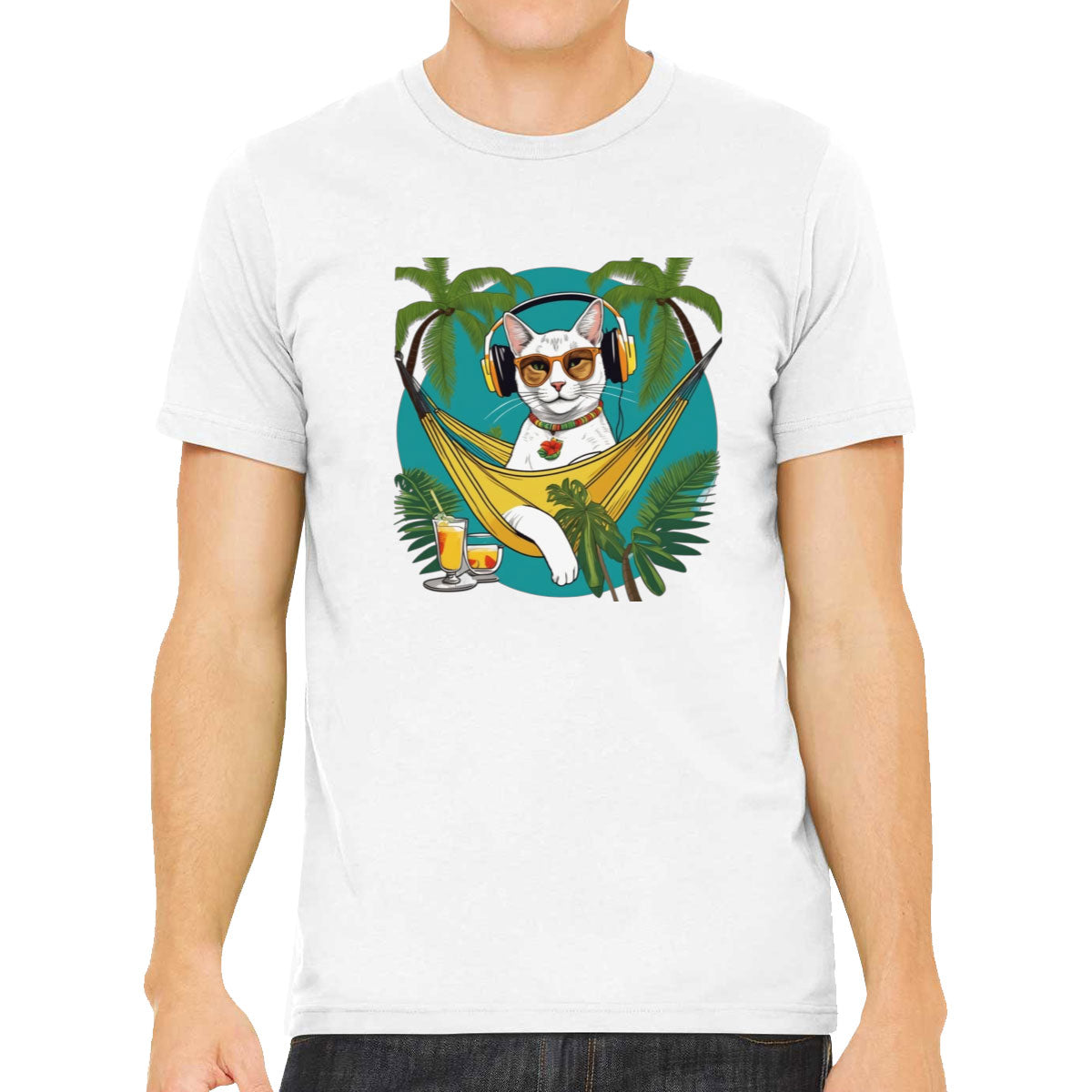 Cat On Vacation Men's T-shirt