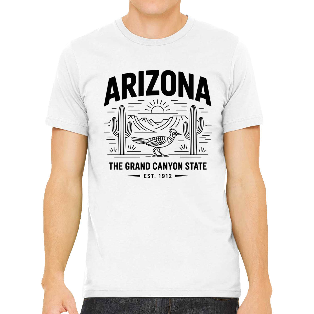 Arizona Cityscape Illustration The Grand Canyon State Men's T-shirt