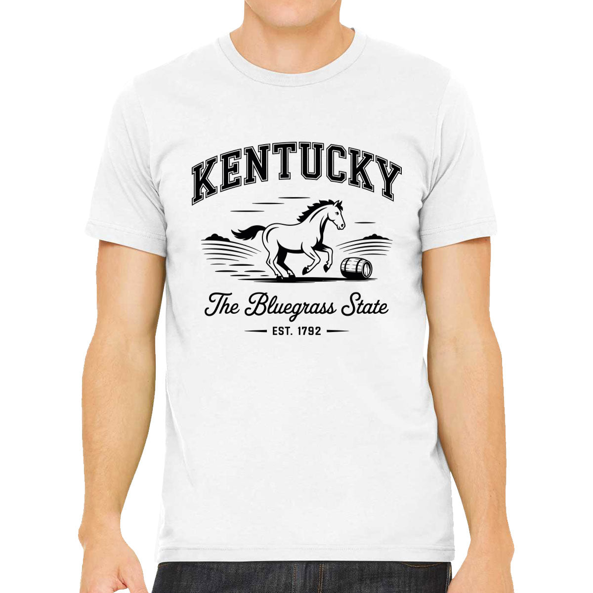 Kentucky Cityscape Illustration The Bluegrass State Men's T-shirt