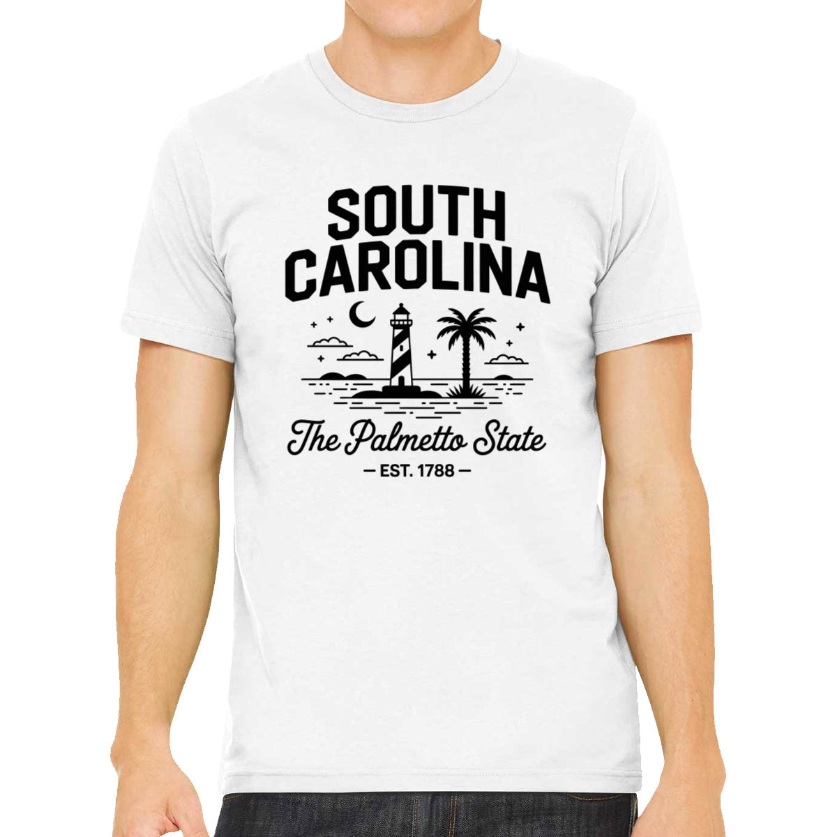 South Carolina Cityscape Illustration The Palmetto State Men's T-shirt