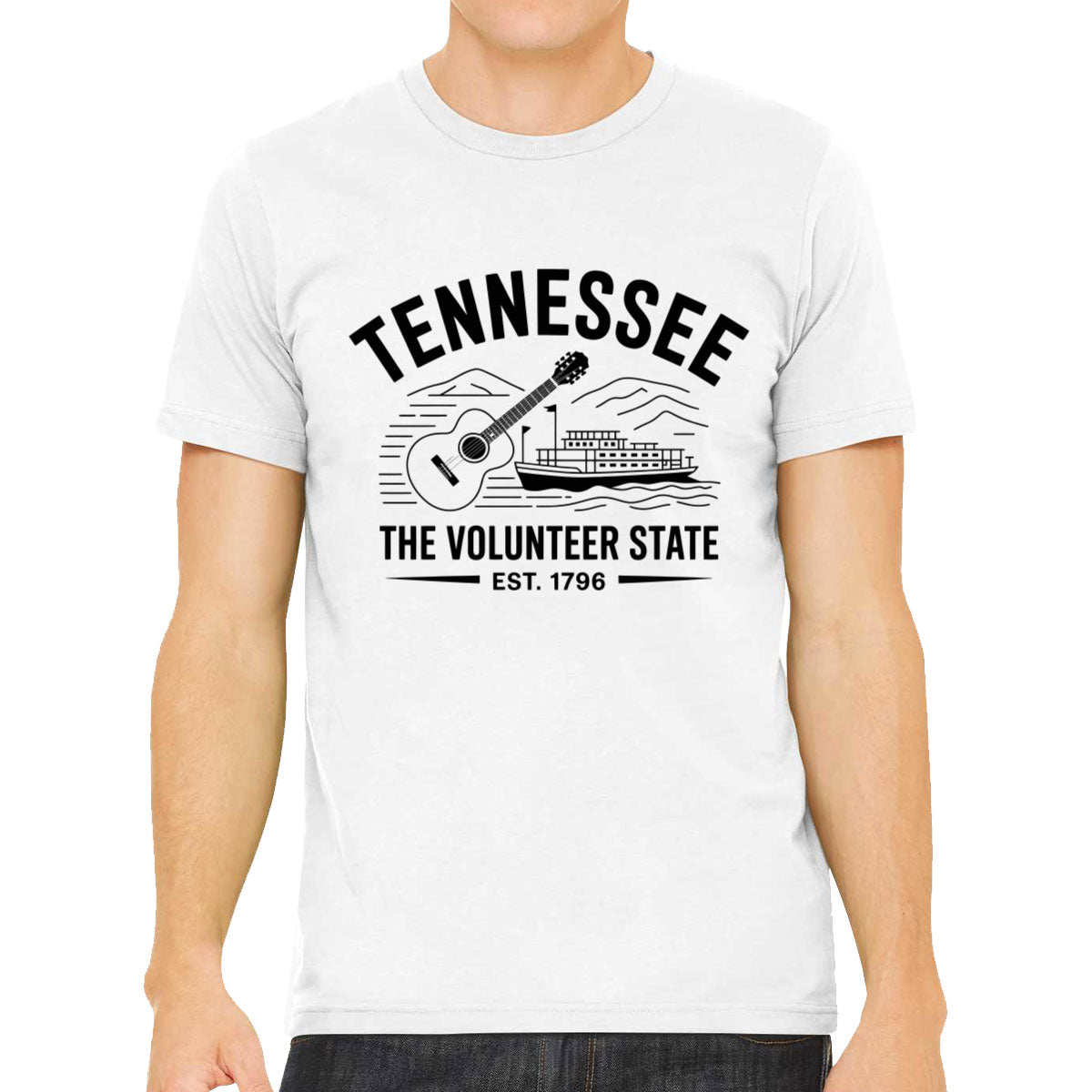 Tennessee Cityscape Illustration The Volunteer State Men's T-shirt