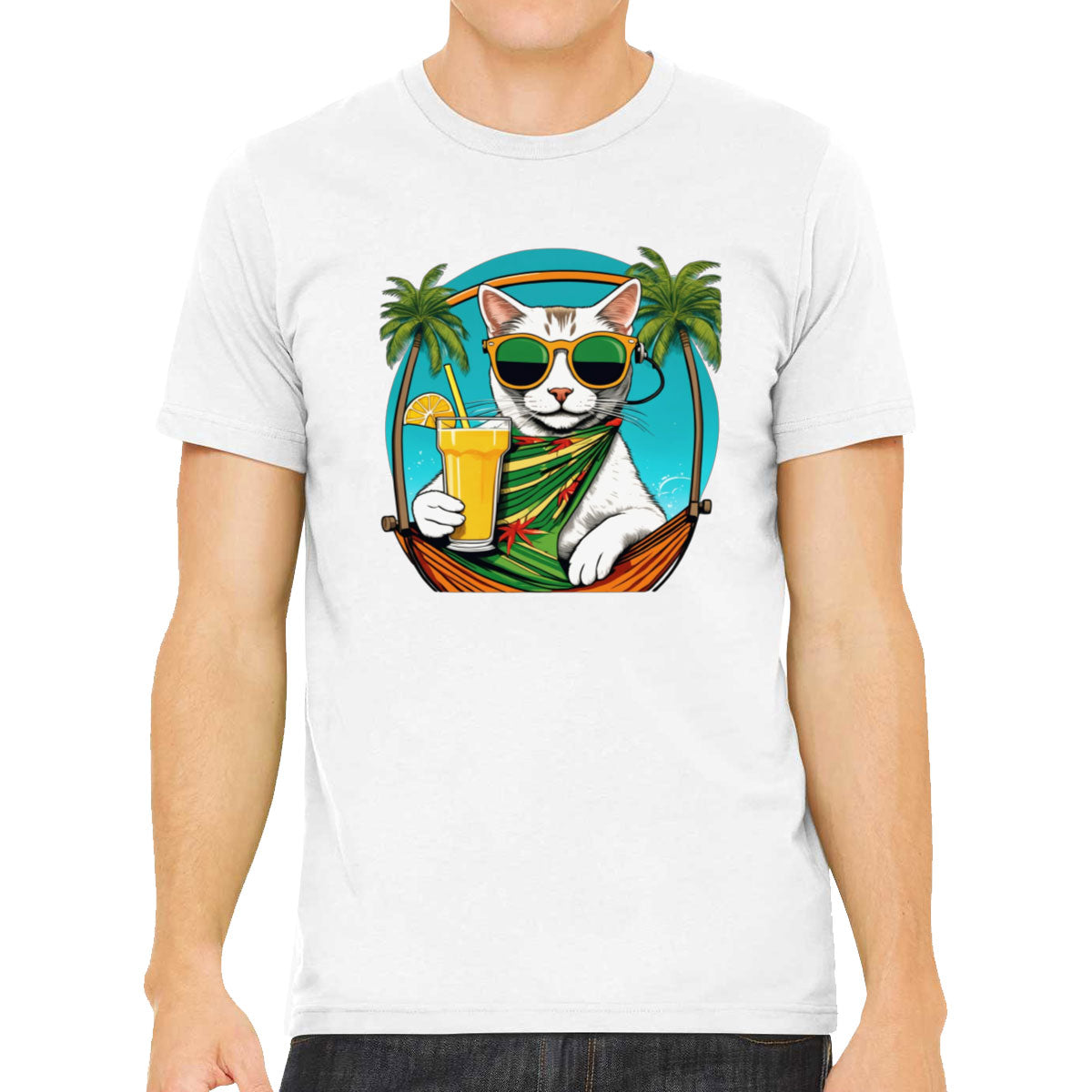 Cool Cat With Sunglasses Men's T-shirt