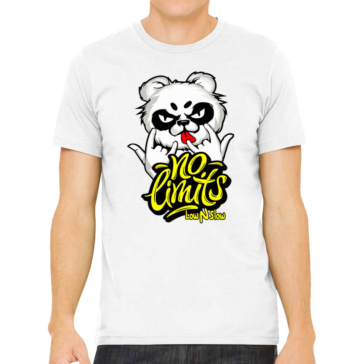 Cool Dude Panda No Limits Men's T-shirt