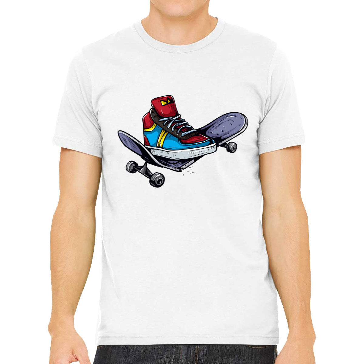 Sneaker Skateboard Men's T-shirt