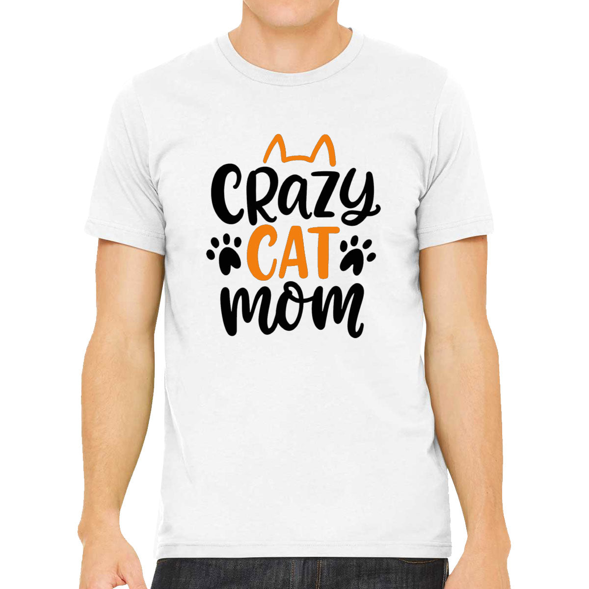 Crazy Cat Mom Mother's Day Men's T-shirt