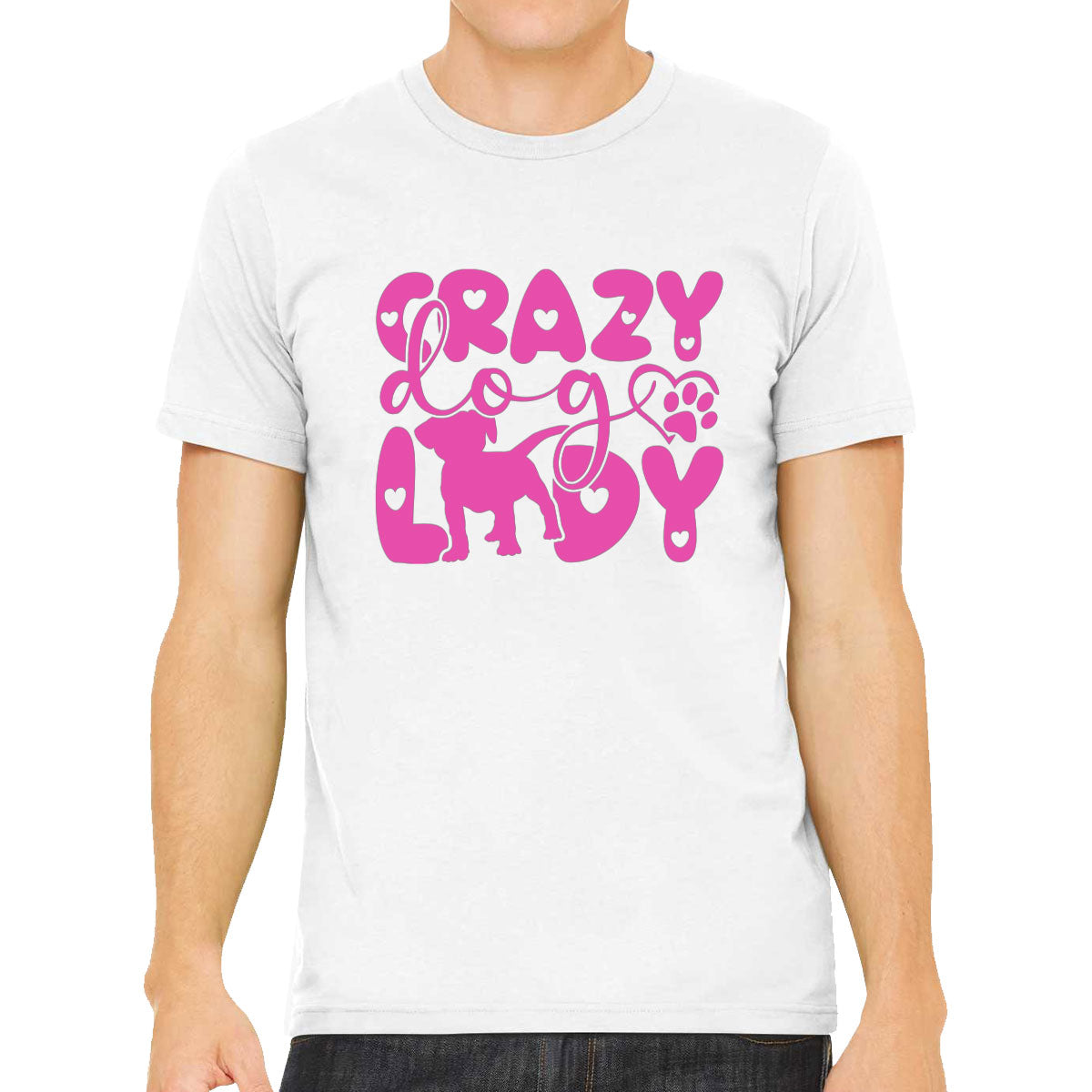 Crazy Dog Lady Men's T-shirt