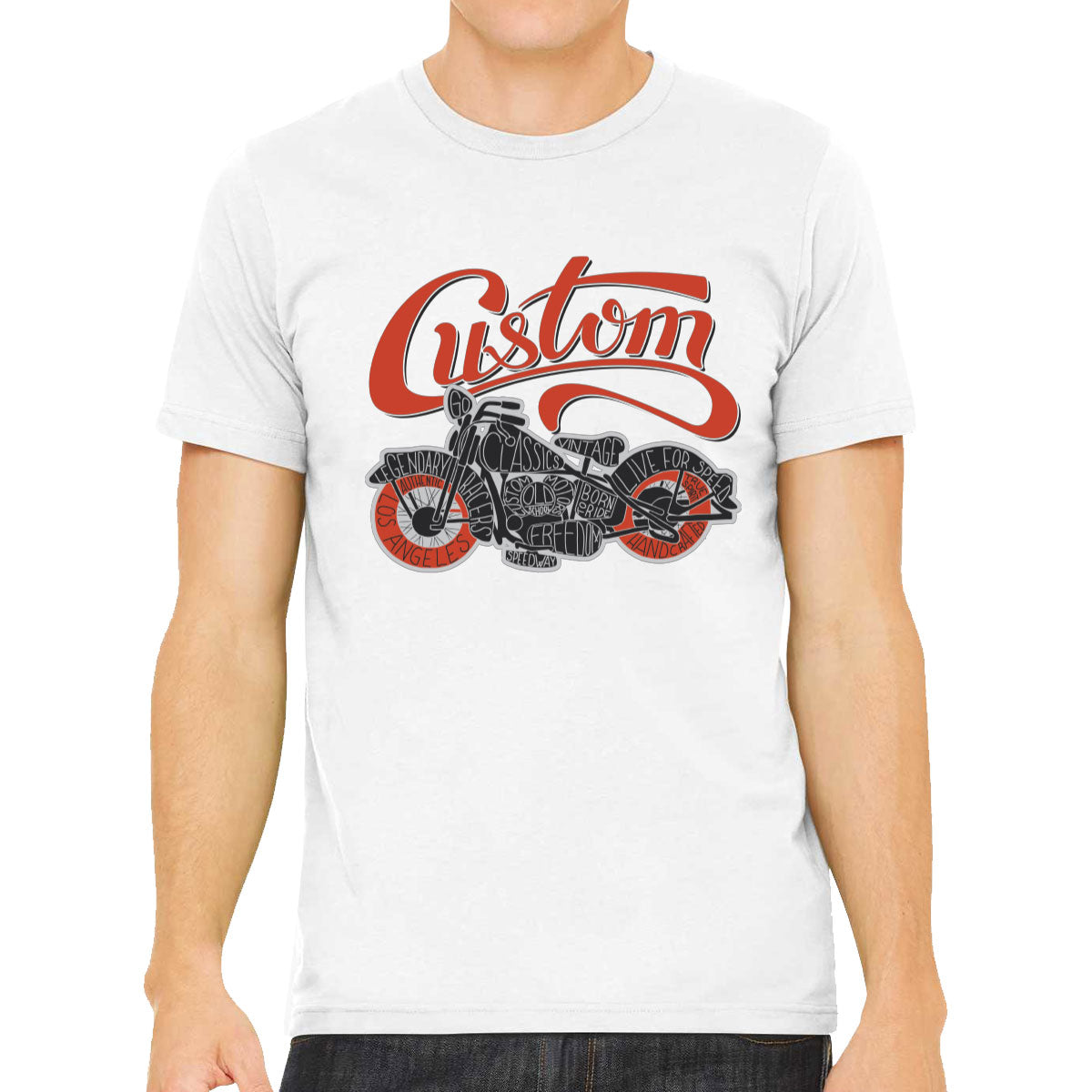 Custom Motorcycle Men's T-shirt