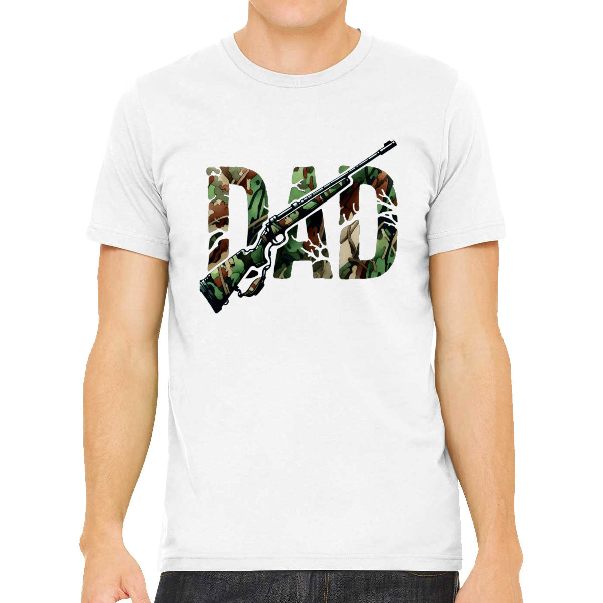 Best Dad Ever Camo Hunting Father's Day Men's T-shirt