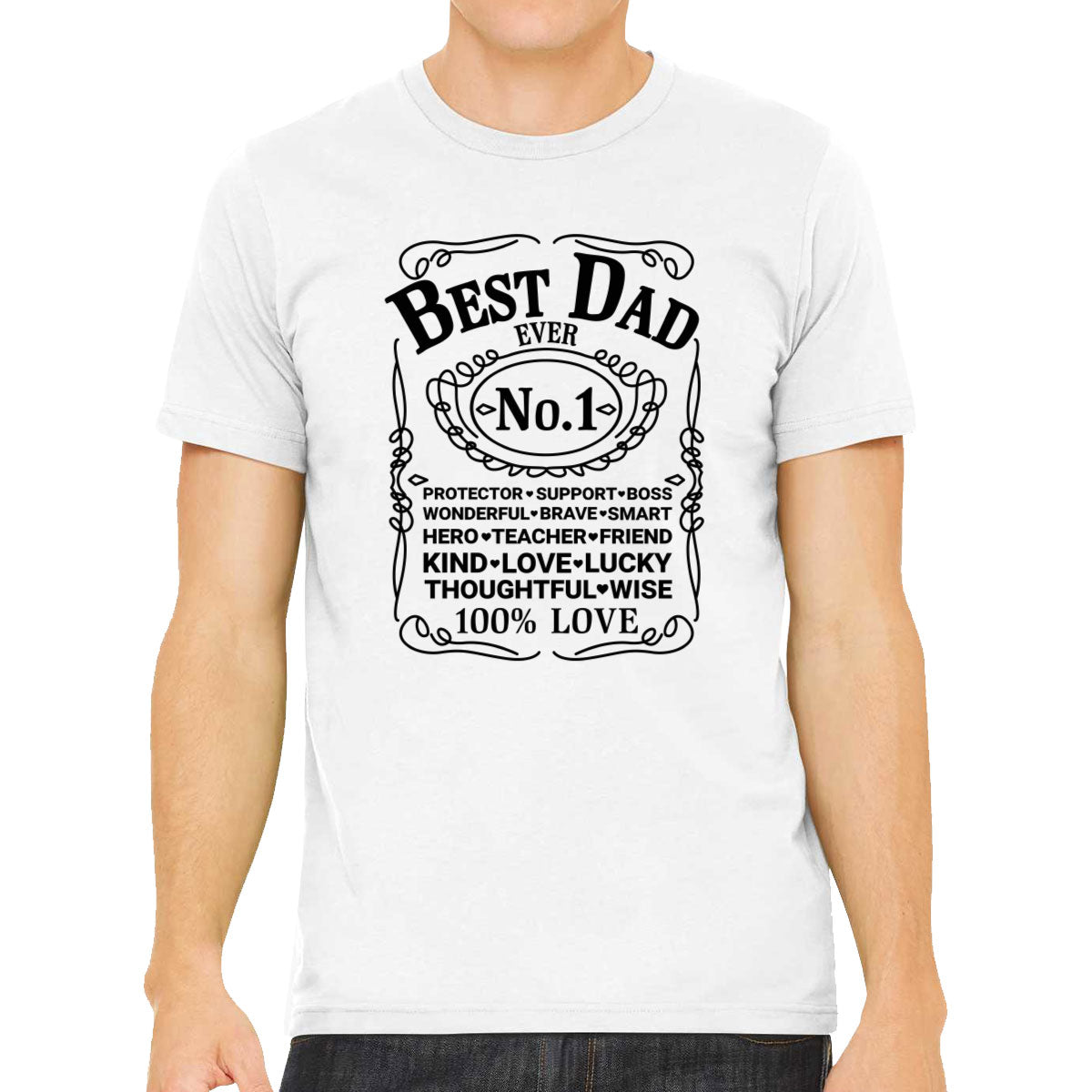 Best Dad Ever No.1 Father's Day Men's T-shirt