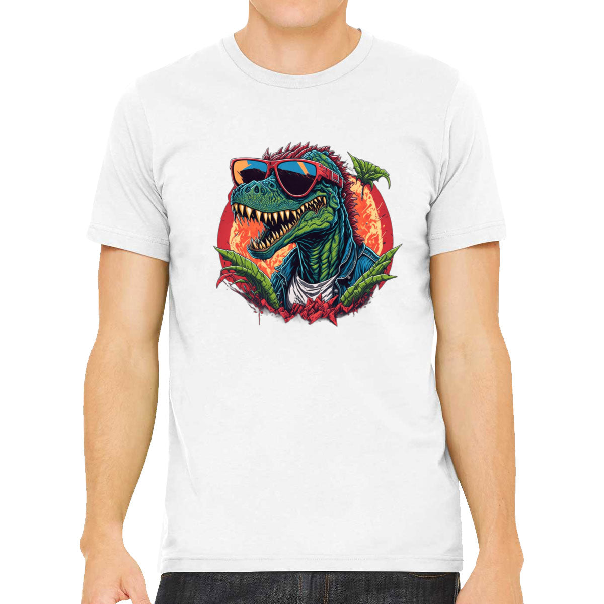 Colorful Dinosaur Men's T-shirt