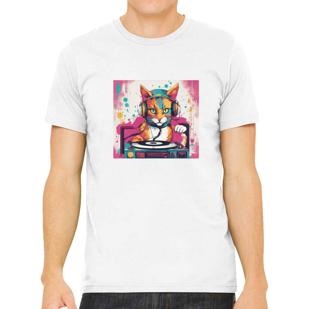 Dj Cat Men's T-shirt