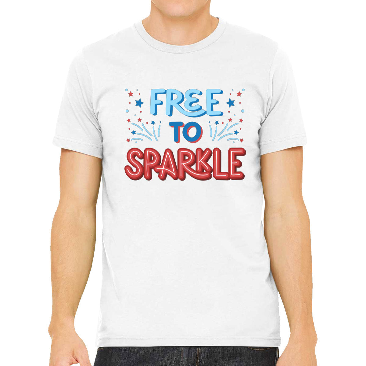 Free To Sparkle Patriotic Men's T-shirt