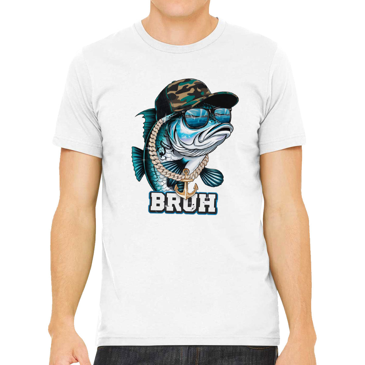 Funny Bass Fishing Men's T-shirt
