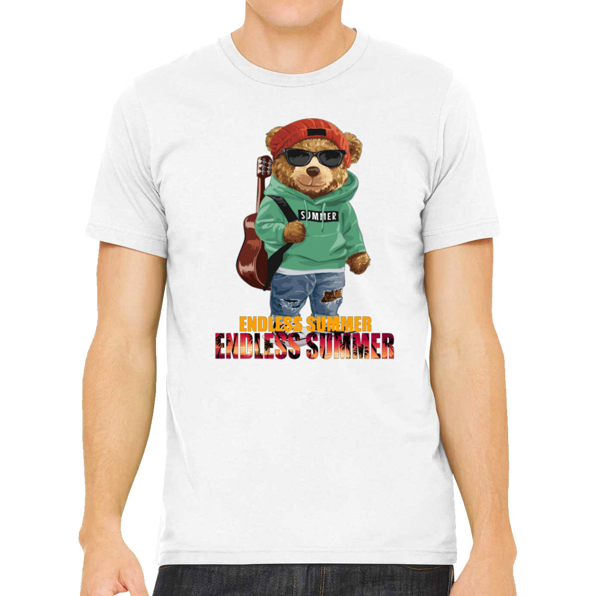 Funny Cool Bear Endless Summer Men's T-shirt