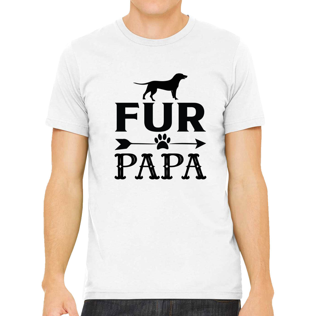 Fur Papa Dog Father's Day Men's T-shirt