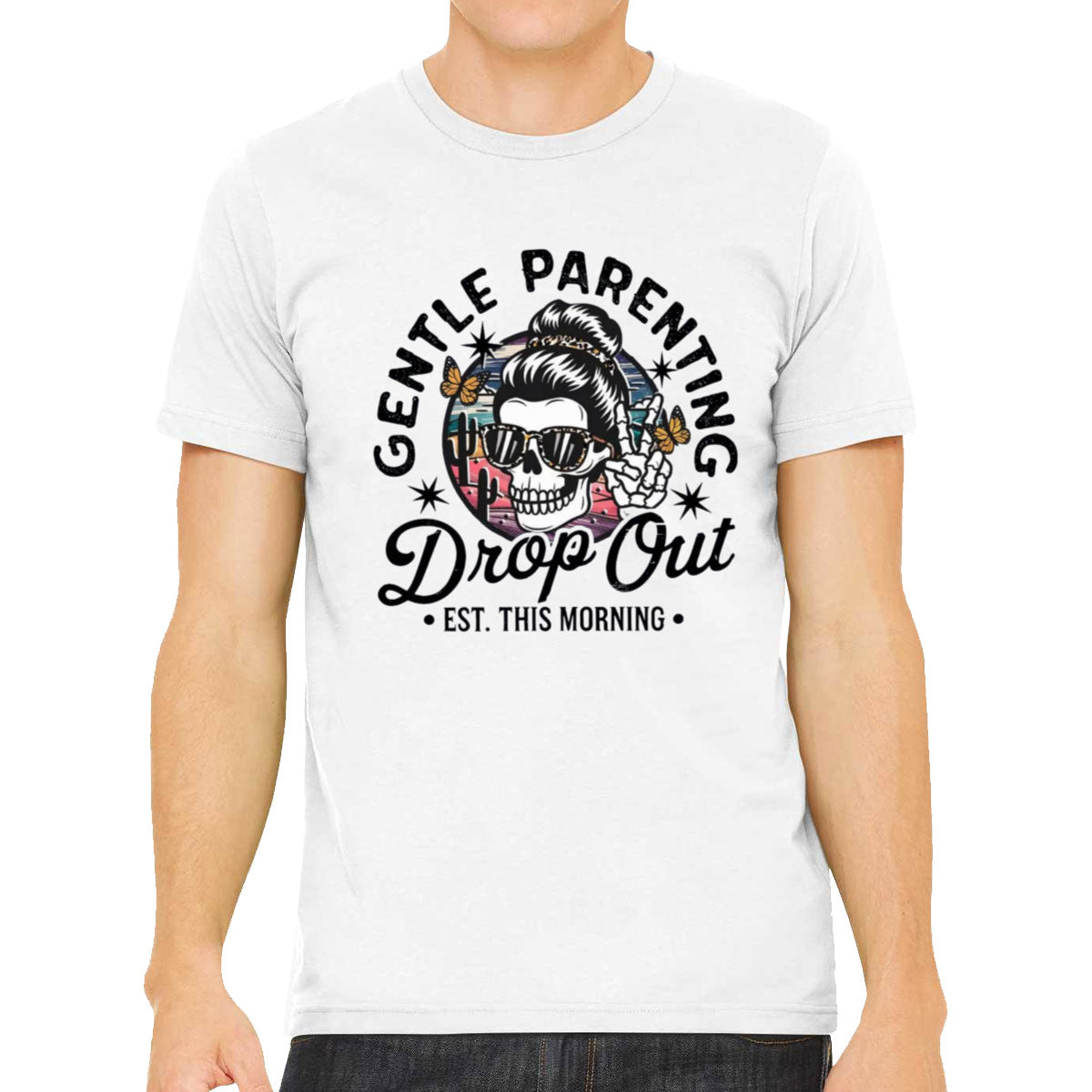 Gentle Parenting Drop Out Est. This Morning Men's T-shirt
