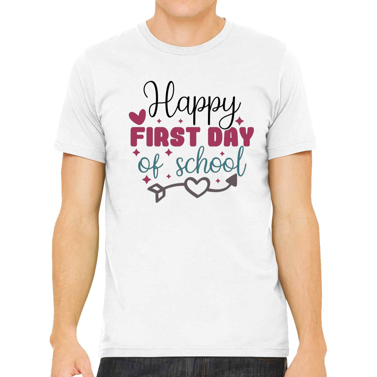 Happy First Day Of School Teacher Men's T-shirt
