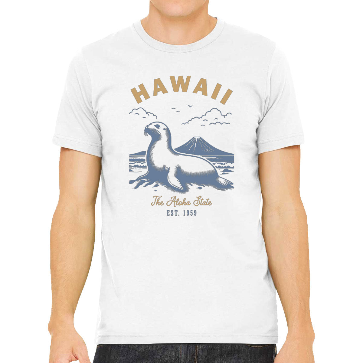 Hawaii State Vintage Men's T-shirt