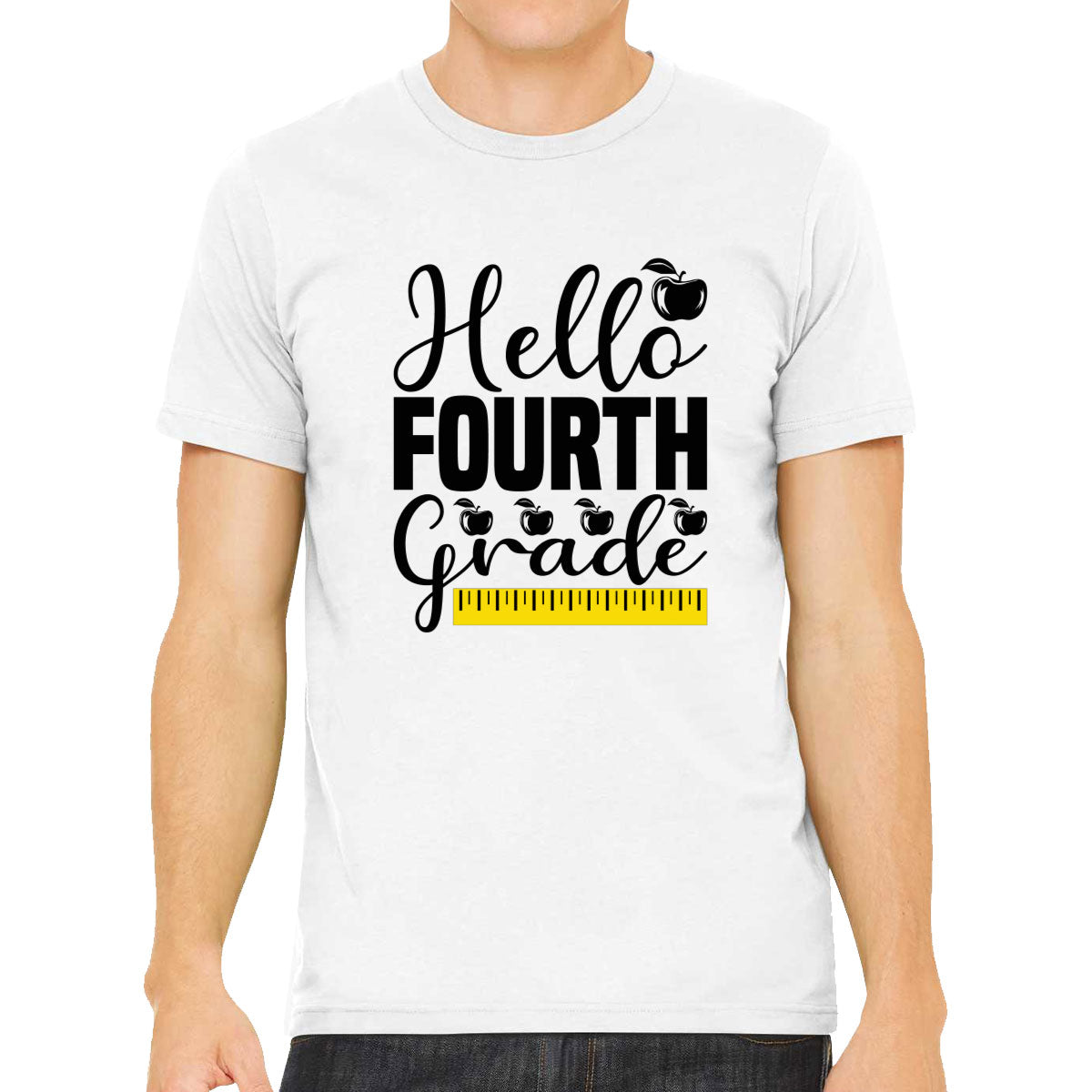 Hello Fourth Grade Teacher Men's T-shirt