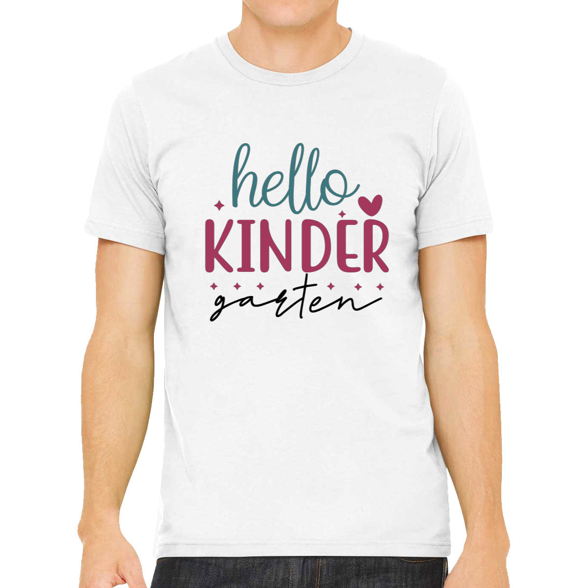 Hello Kindergarten Teacher Men's T-shirt