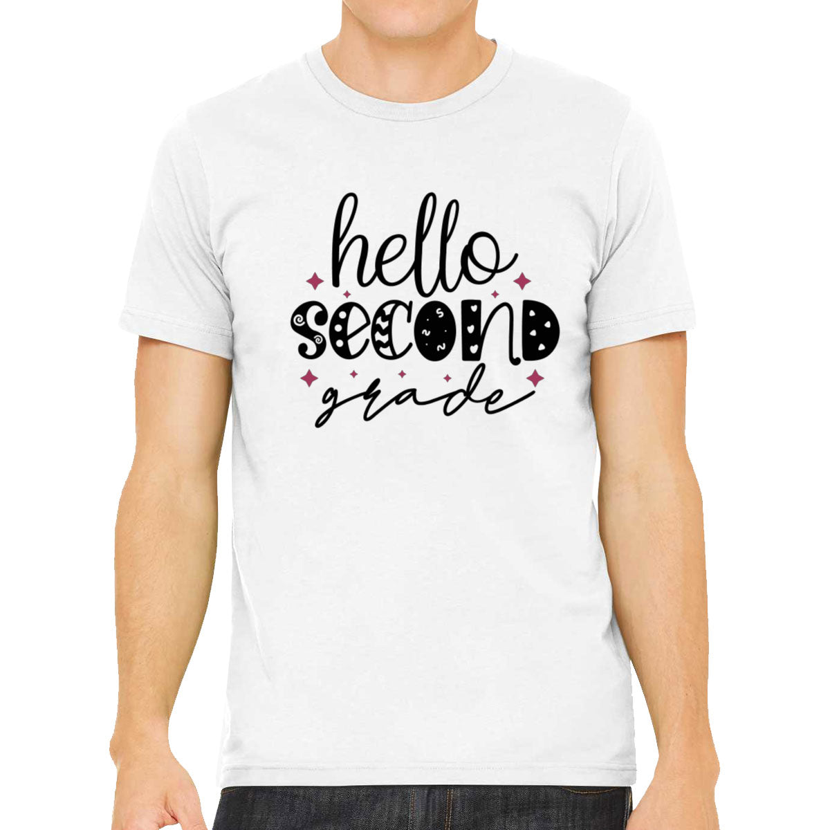 Hello Second Grade Teacher Men's T-shirt