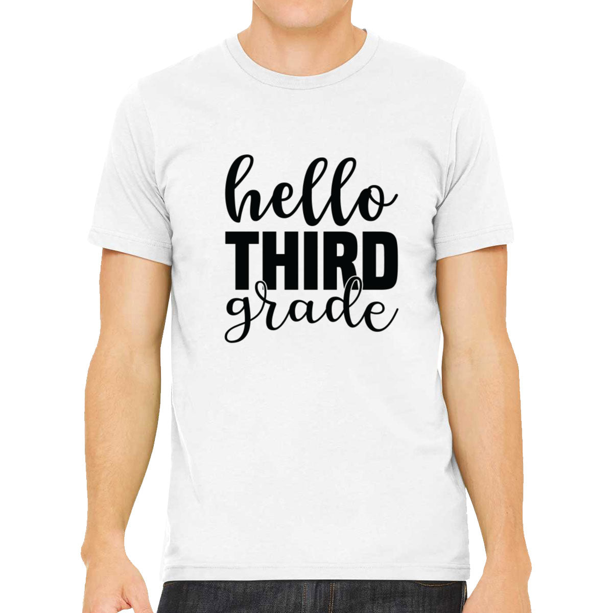 Hello Third Grade Teacher Men's T-shirt