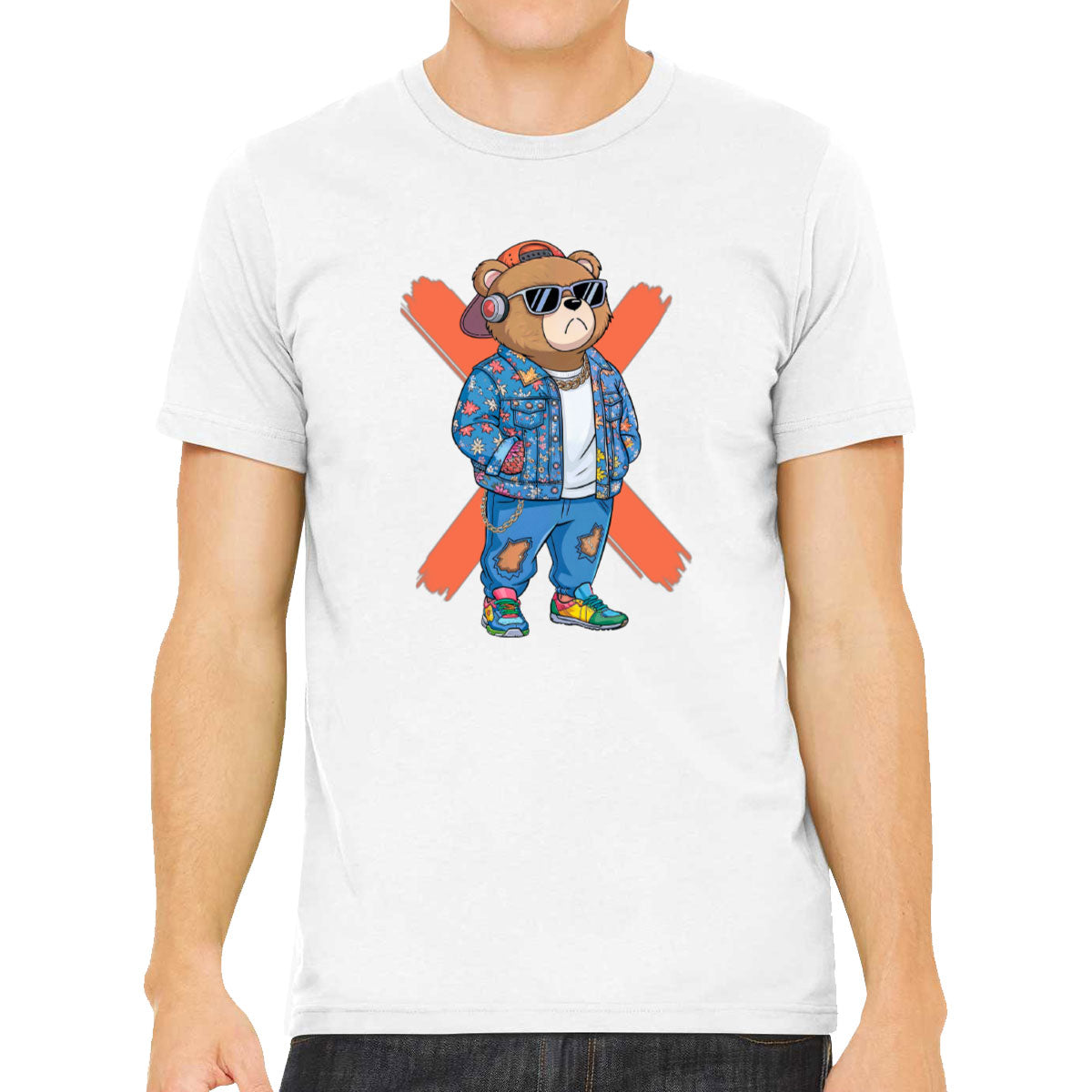 Hipster Teddy Bear Men's T-shirt