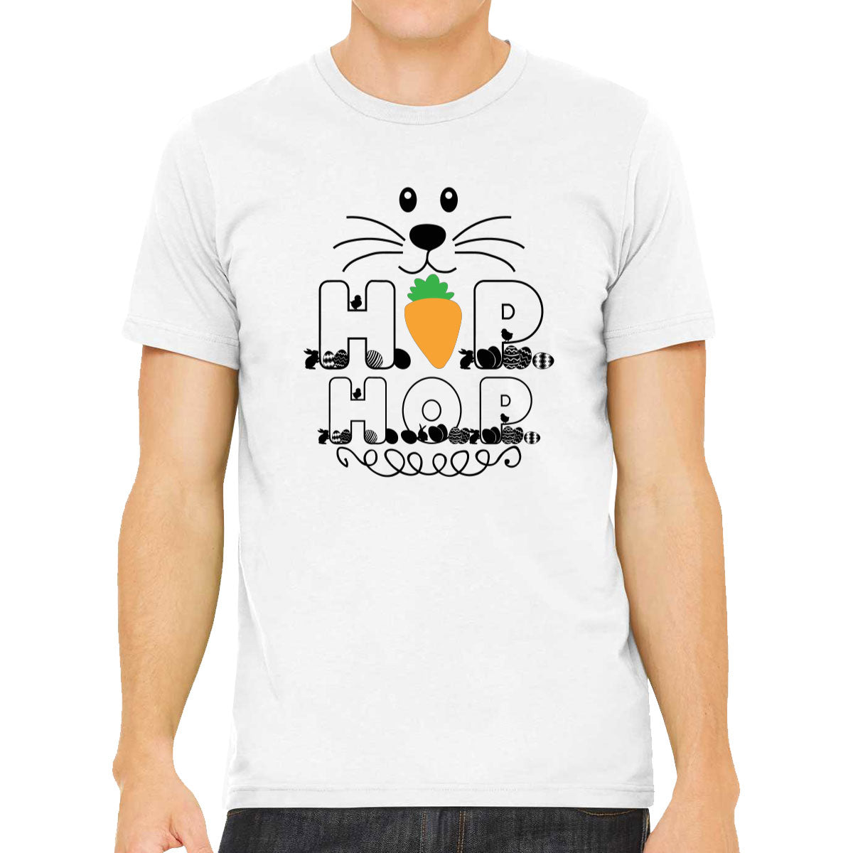 Hop Hop Bunny Easter Men's T-shirt