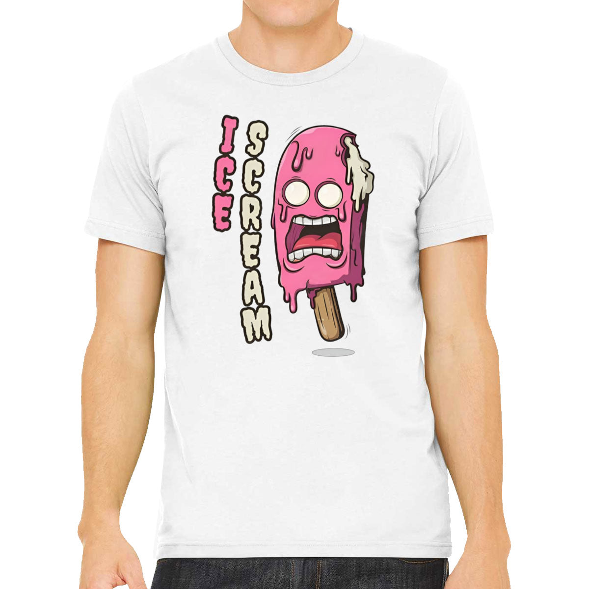 Ice Scream Cartoon Men's T-shirt