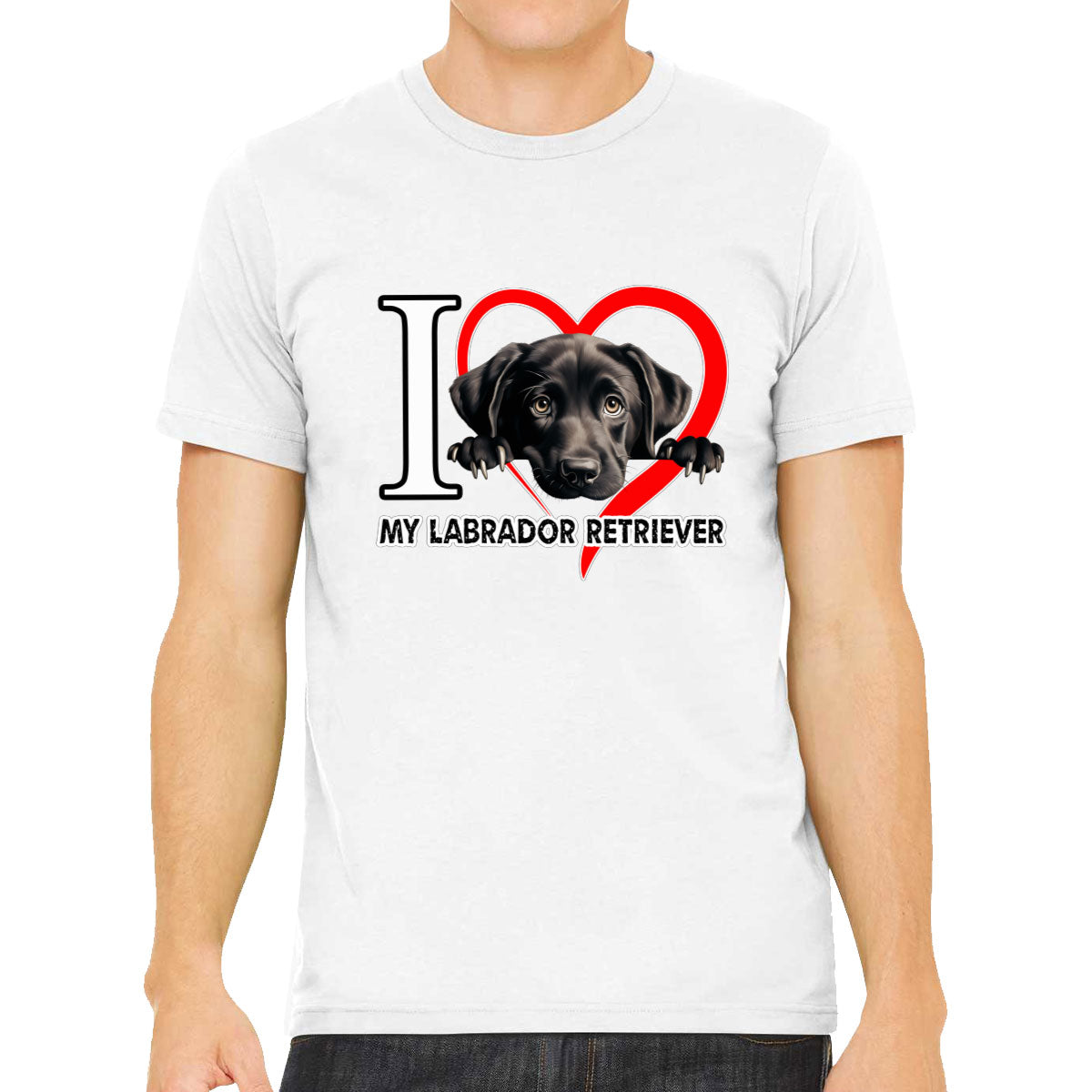 I Love My Labrador Retriever Dog Men's T-shirt