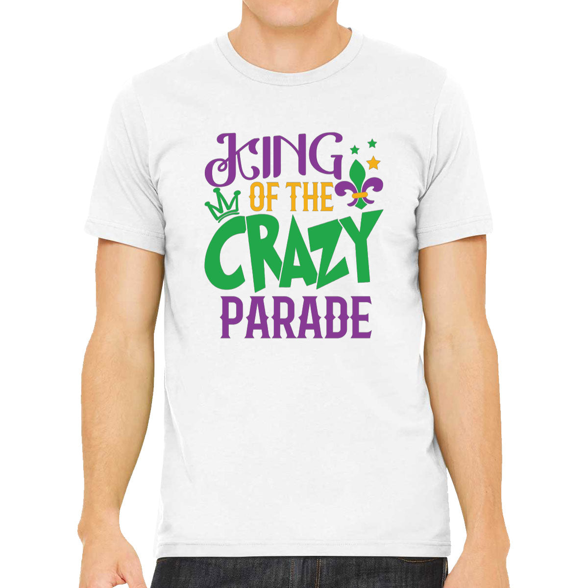 King Of The Crazy Parade Mardi Gras Men's T-shirt