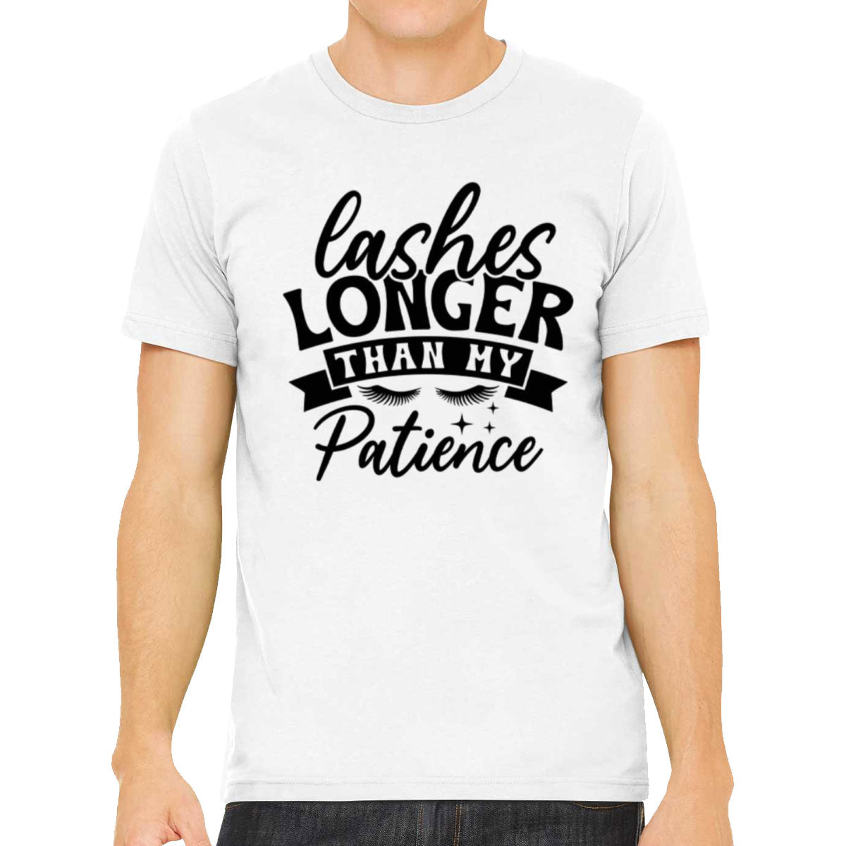Lashes Longer Than My Patience Men's T-shirt