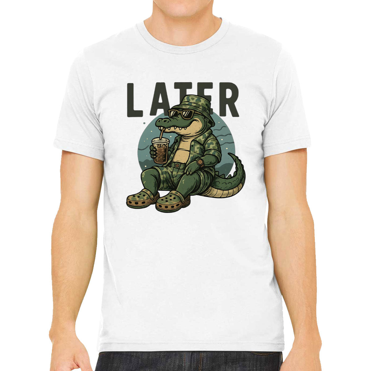 Camo Alligator Hunting Men's T-shirt