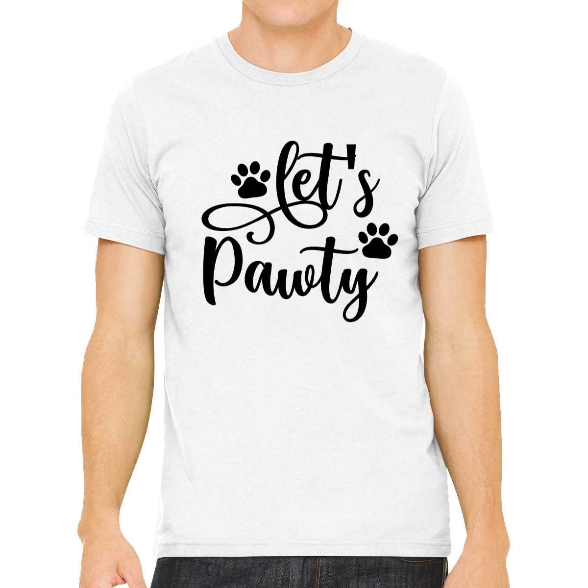 Let's Pawty Dog Men's T-shirt