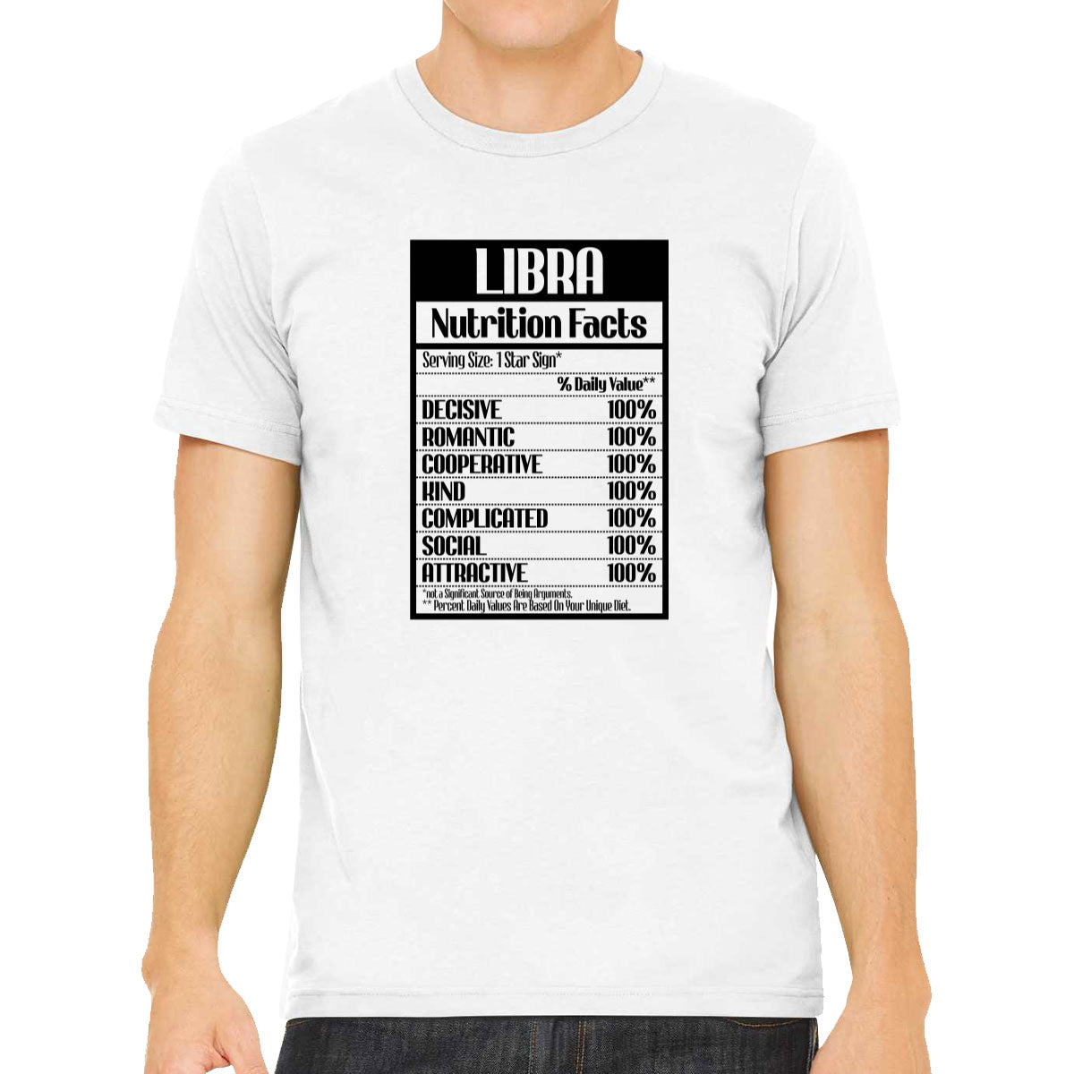 Libra Zodiac Nutrition Facts Men's T-shirt