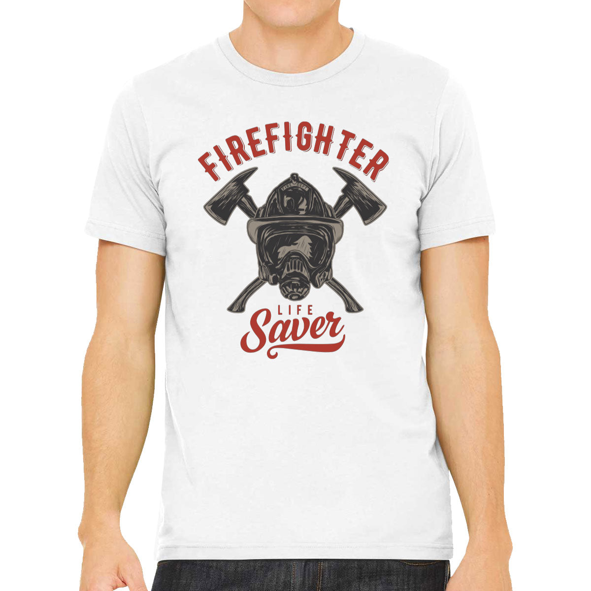 Firefighter Life Saver Fireman Men's T-shirt