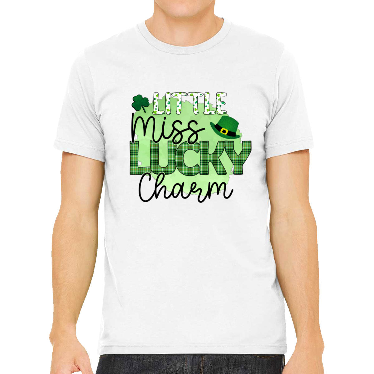 Little Miss Lucky Charm St. Patrick's Day Men's T-shirt