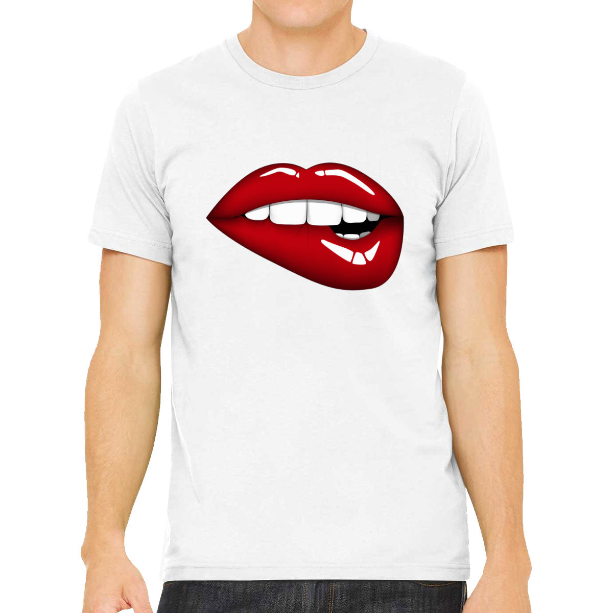 Glossy Lipstick Men's T-shirt