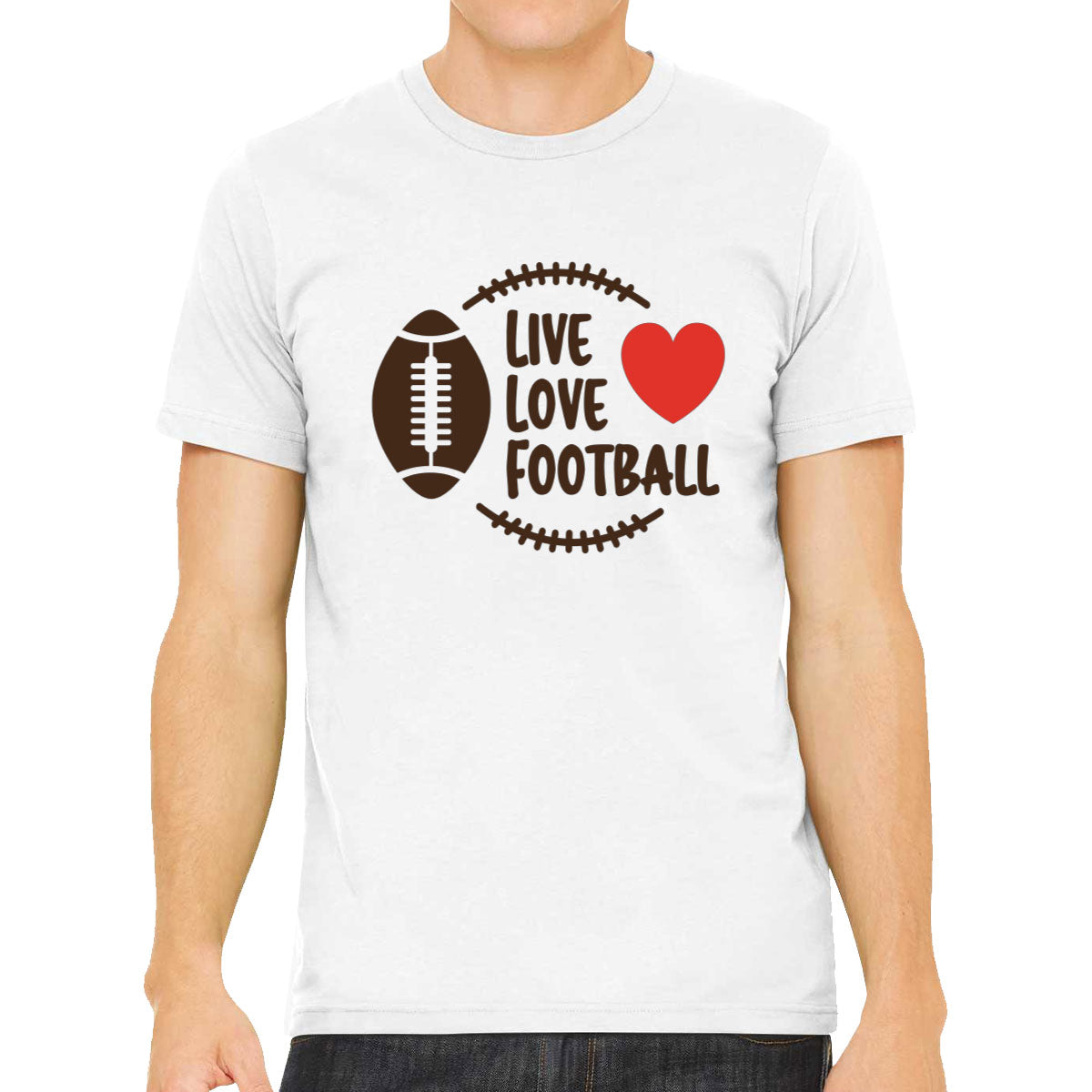 Live Love Football Men's T-shirt