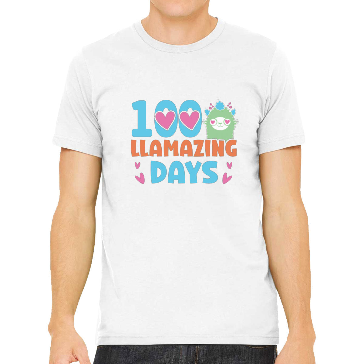 100 Llamazing Day Men's T-shirt