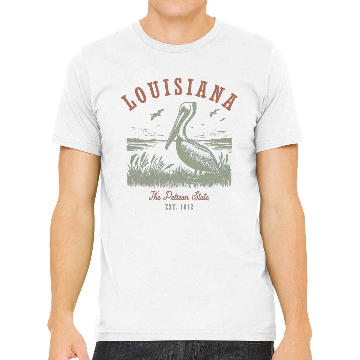 Louisiana State Vintage Men's T-shirt