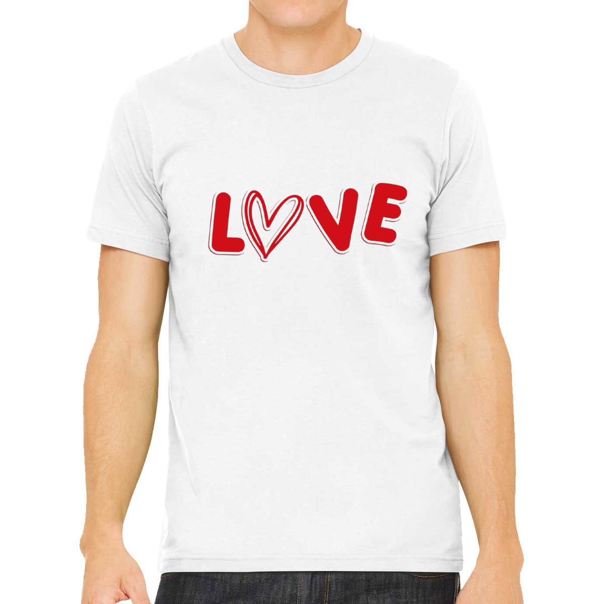 Love Heart Valentine's Day Men's T-shirt