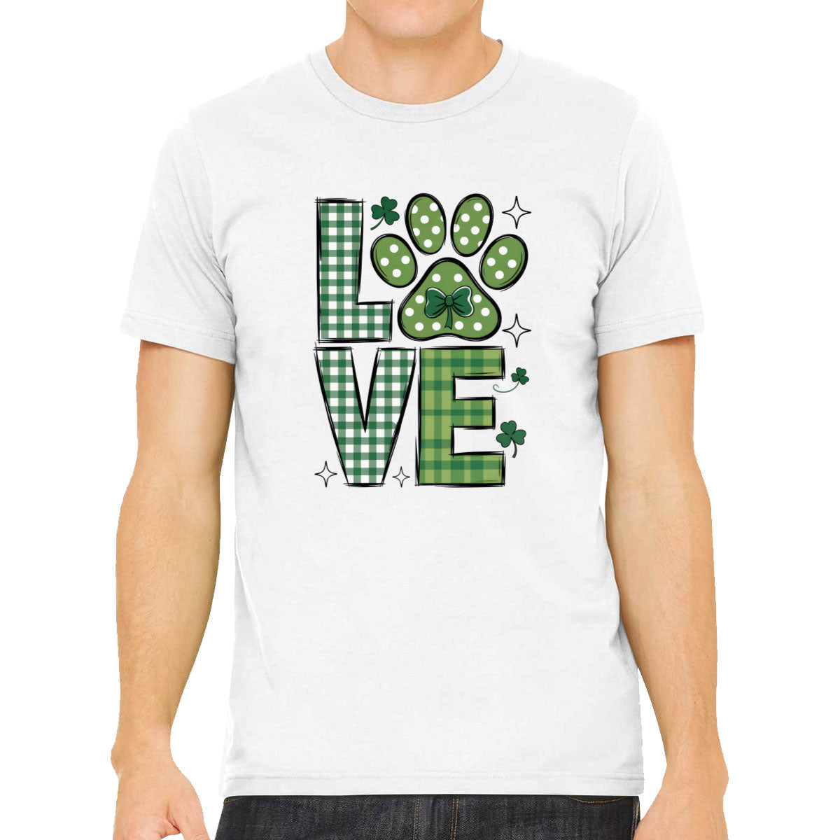 Love Lucky Dog St. Patrick's Day Men's T-shirt