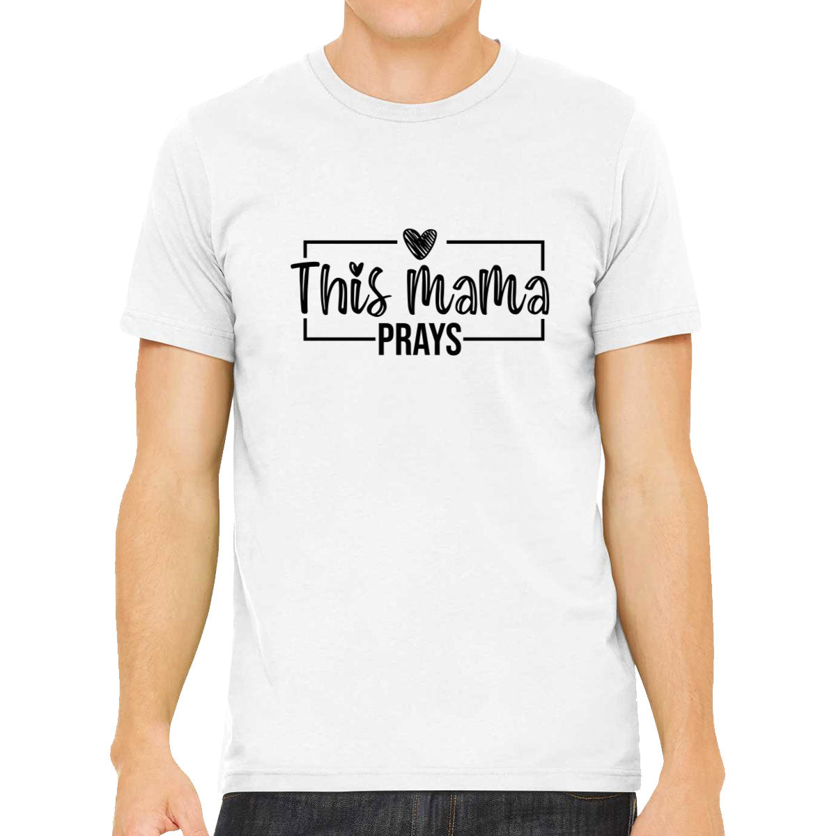 This Mama Prays Mother's Day Men's T-shirt