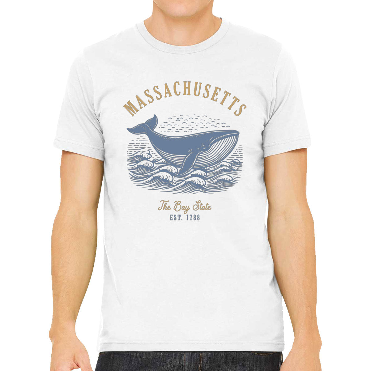 Massachusetts State Vintage Men's T-shirt