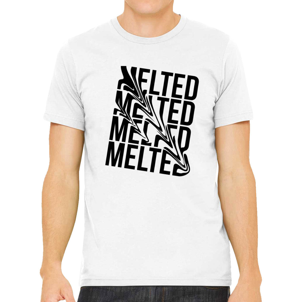 Melted Typography Men's T-shirt