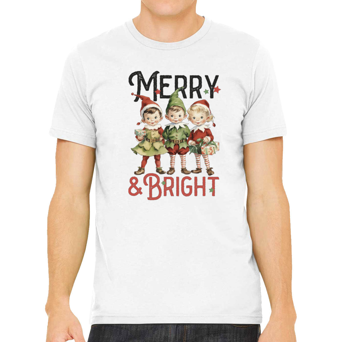 Merry And Bright Christmas Men's T-shirt