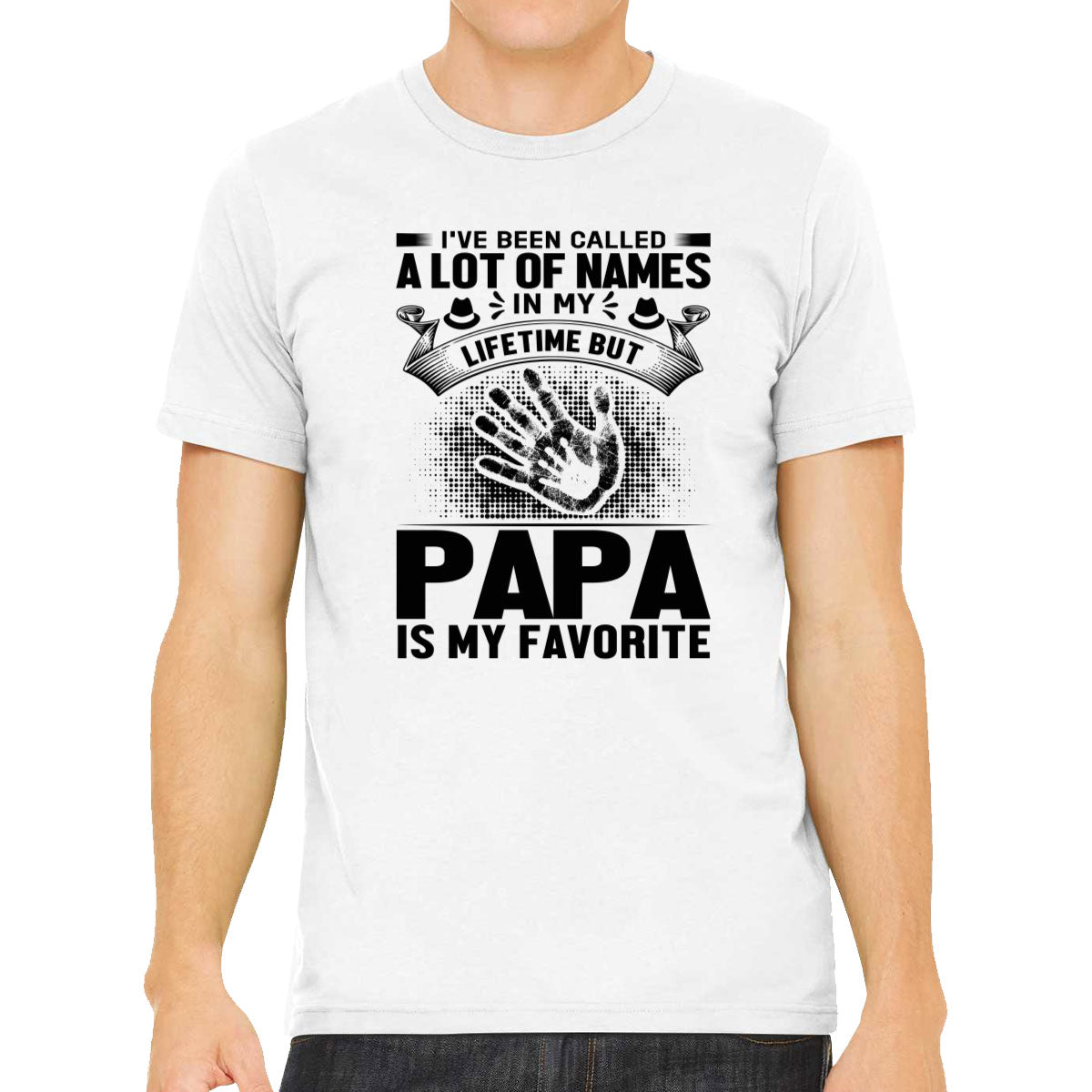 Papa Is My Favorite Name Father's Day Men's T-shirt