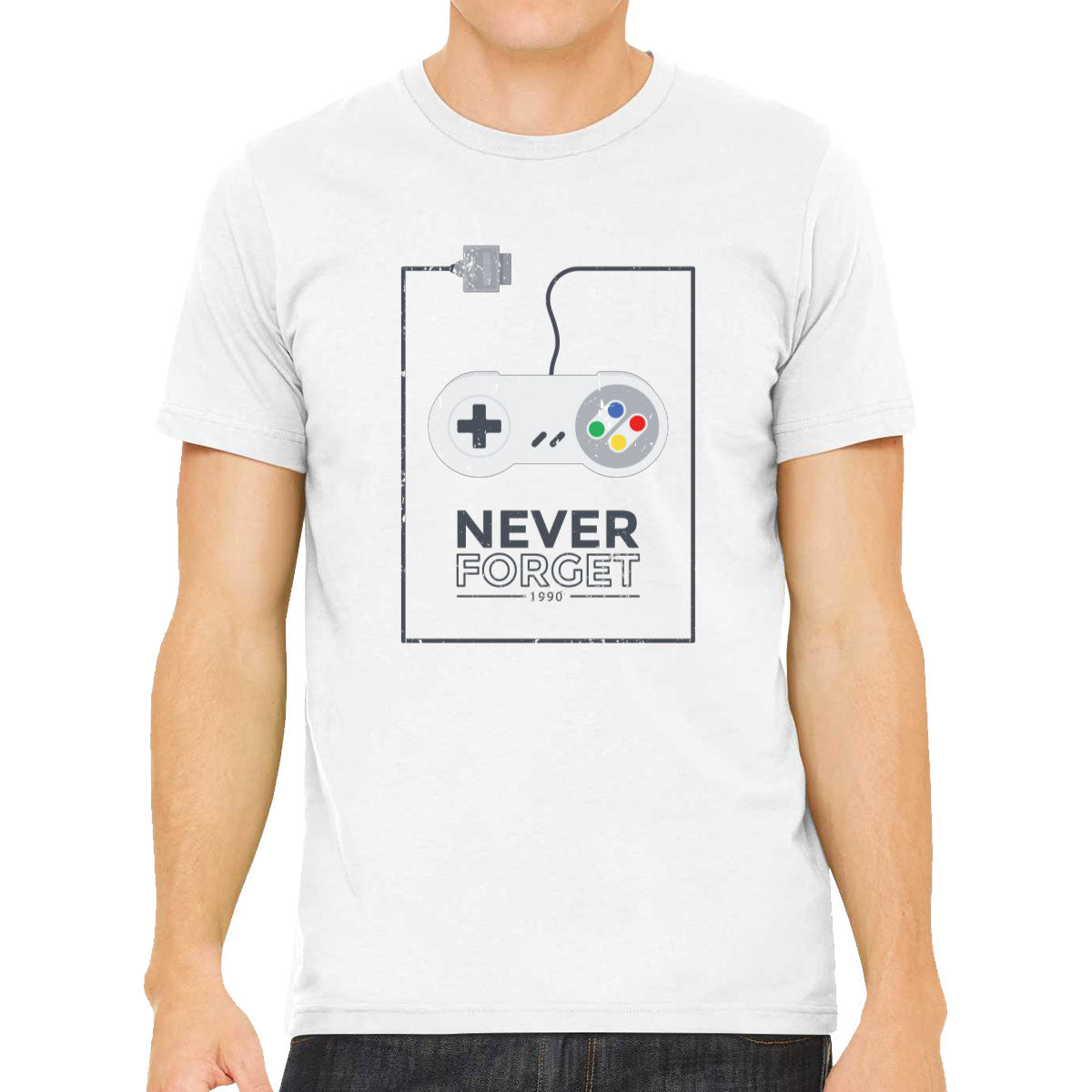 Never Forget Retro Gaming Console Men's T-shirt