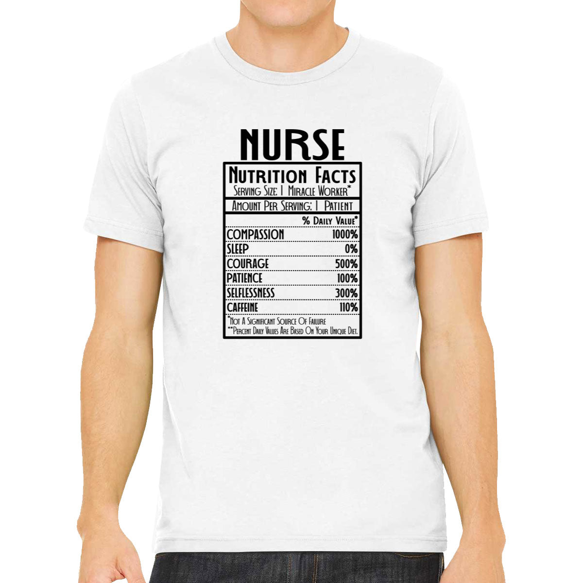 Nurse Nutrition Facts Men's T-shirt